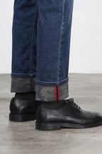 Harris Herren-5-Pocket-Hose aus Denim mit Camouflage-Muster und regular fit