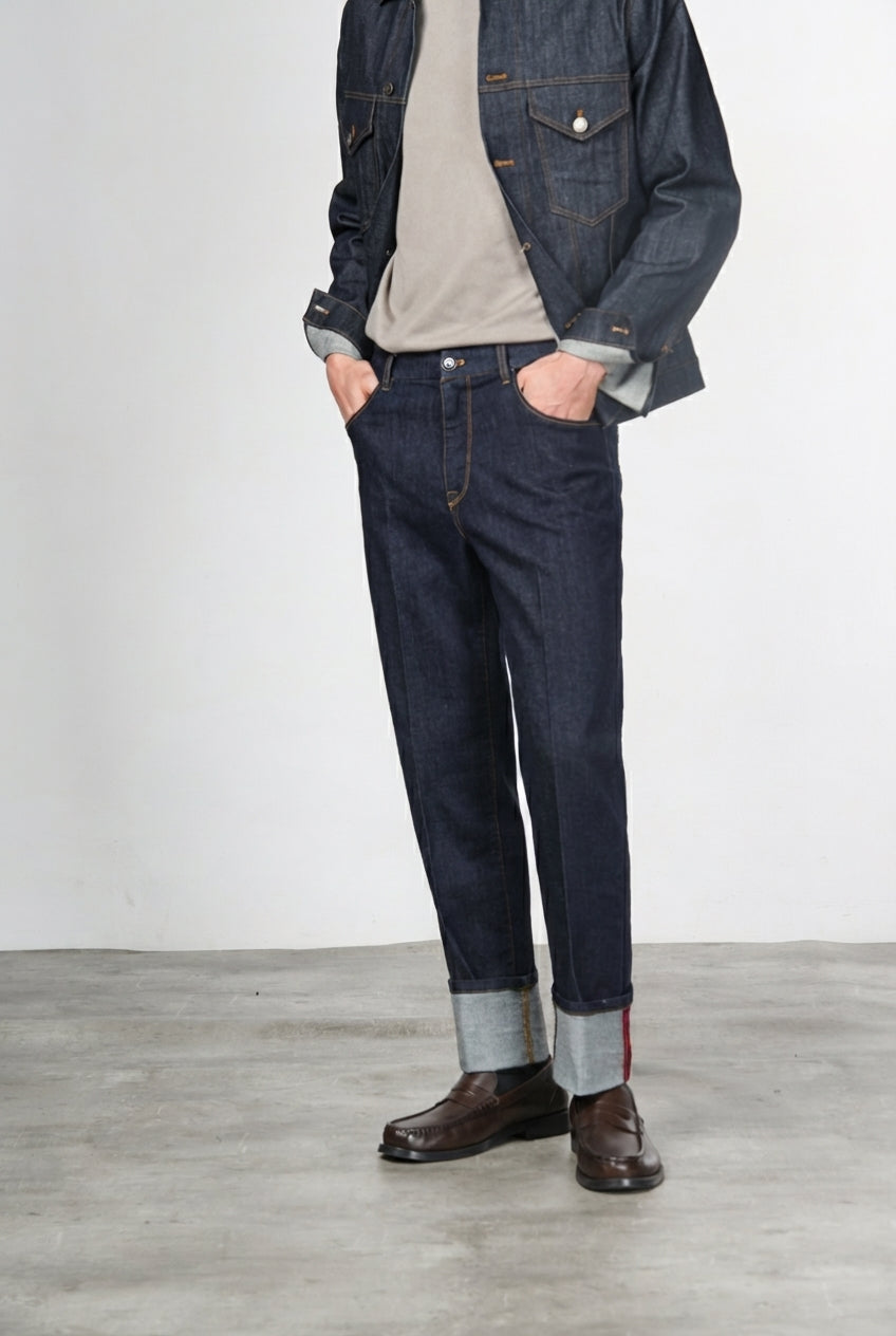 Harris 5-Pocket-Hose für Herren aus Stretch-Techno-Denim Carrot Fit