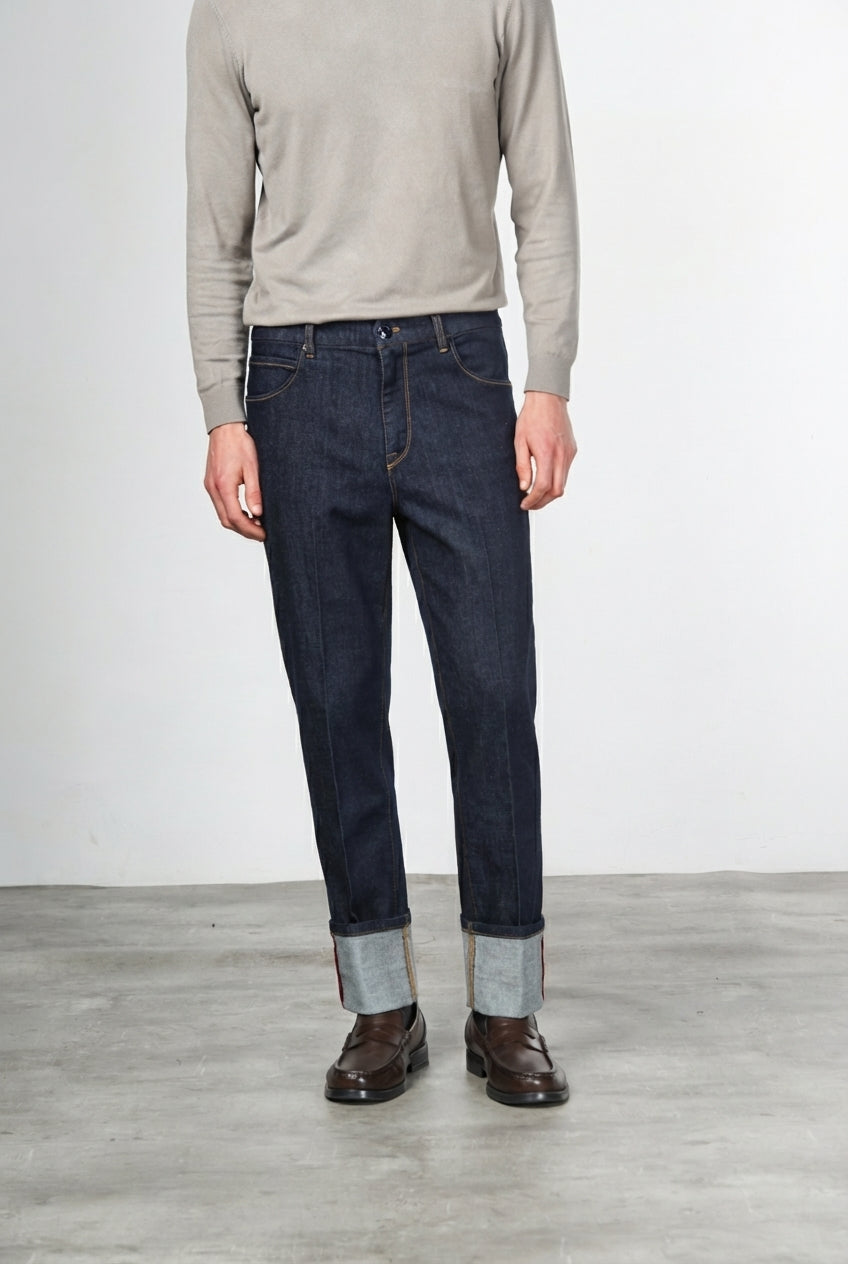 Harris 5-Pocket-Hose für Herren aus Stretch-Techno-Denim Carrot Fit