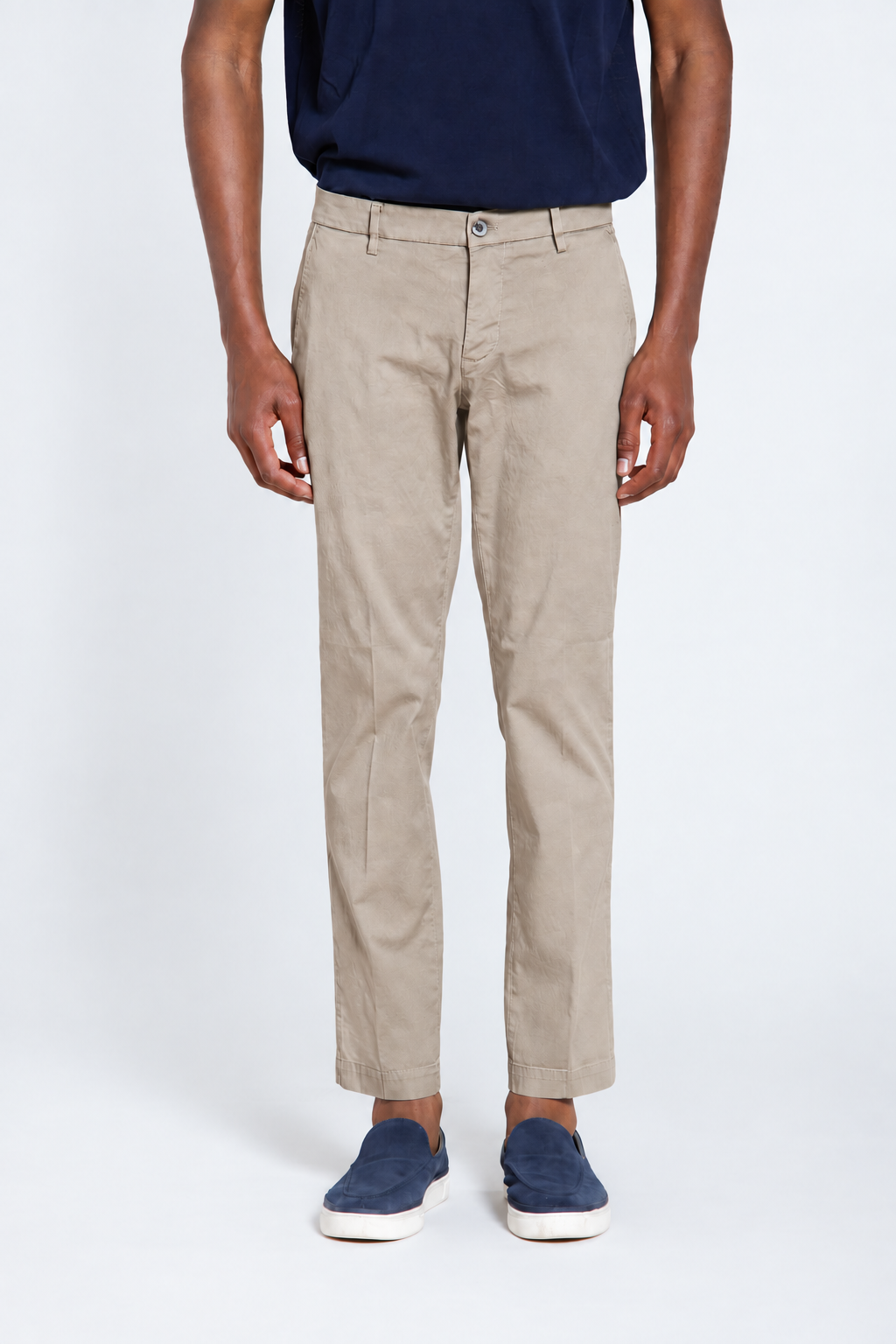 Milano men's chino pants in stretch gabardine extra slim fit ①