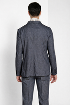 Summer Jacket blazer uomo doppiopetto in denim