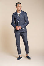 Summer Blazer Jacke Herren zweireihig aus Denim