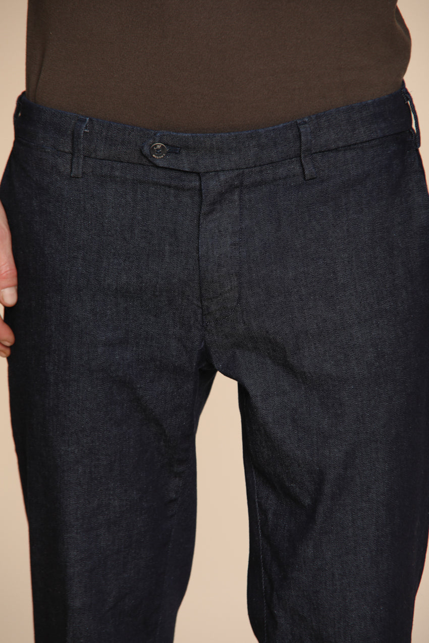 Foto 3 New York pantalone chino uomo in denim stretch regular fit