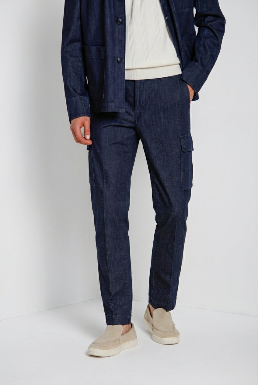 Chile pantalón cargo hombre en denim regular fit