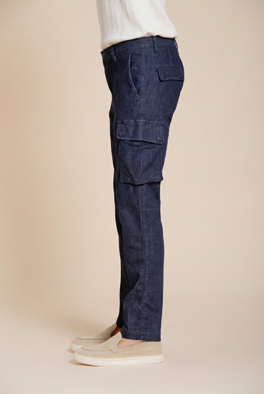 Chile pantalon cargo homme en denim regular fit