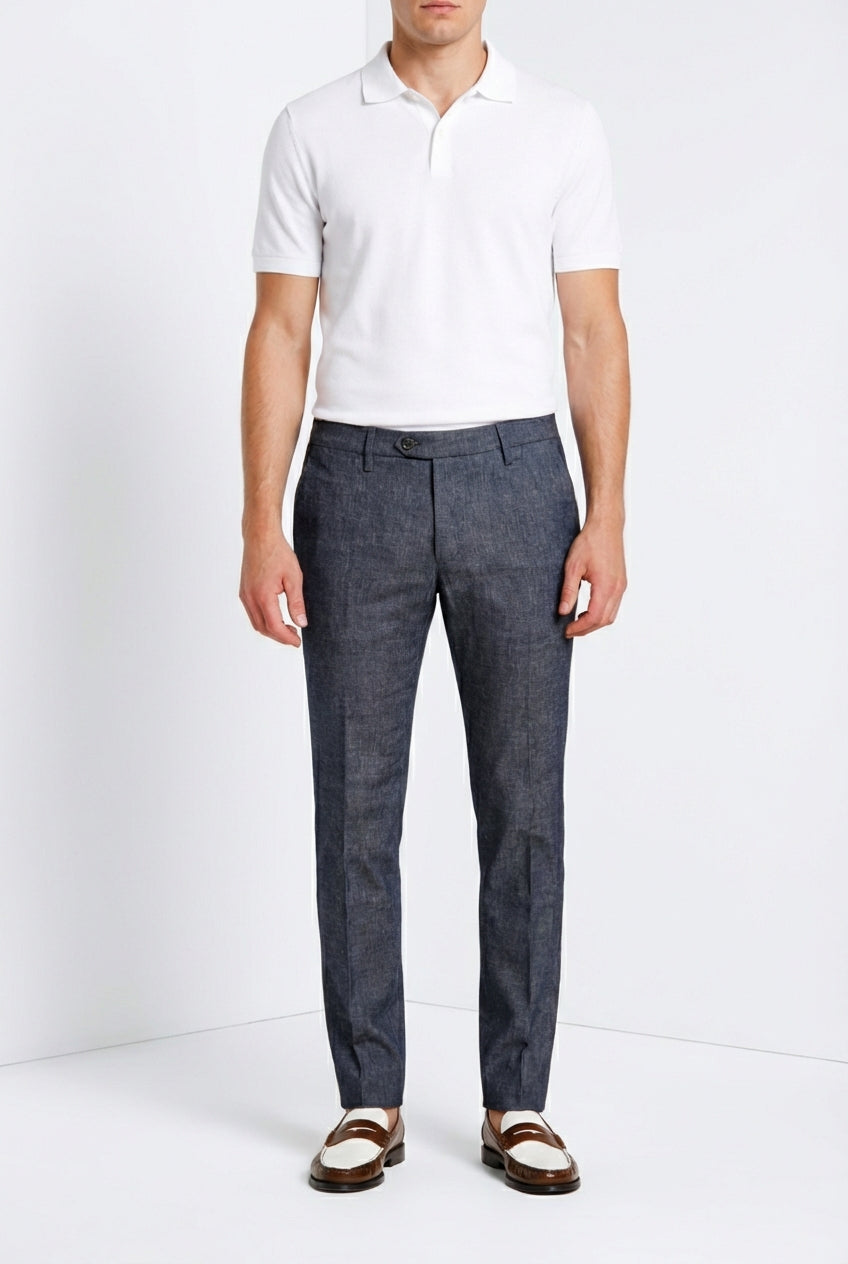 Milano men's chino pants in denim extra slim fit