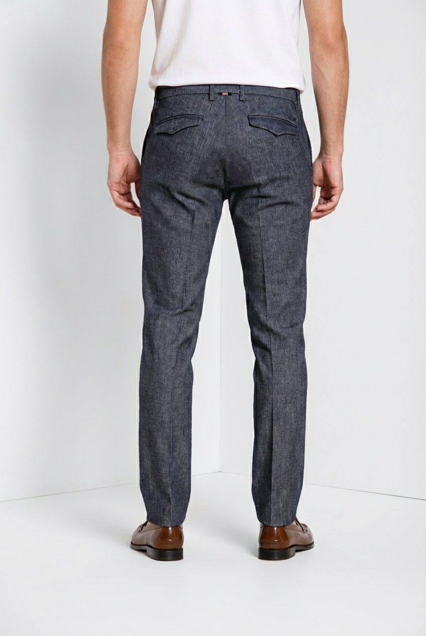 Milano men's chino pants in denim extra slim fit
