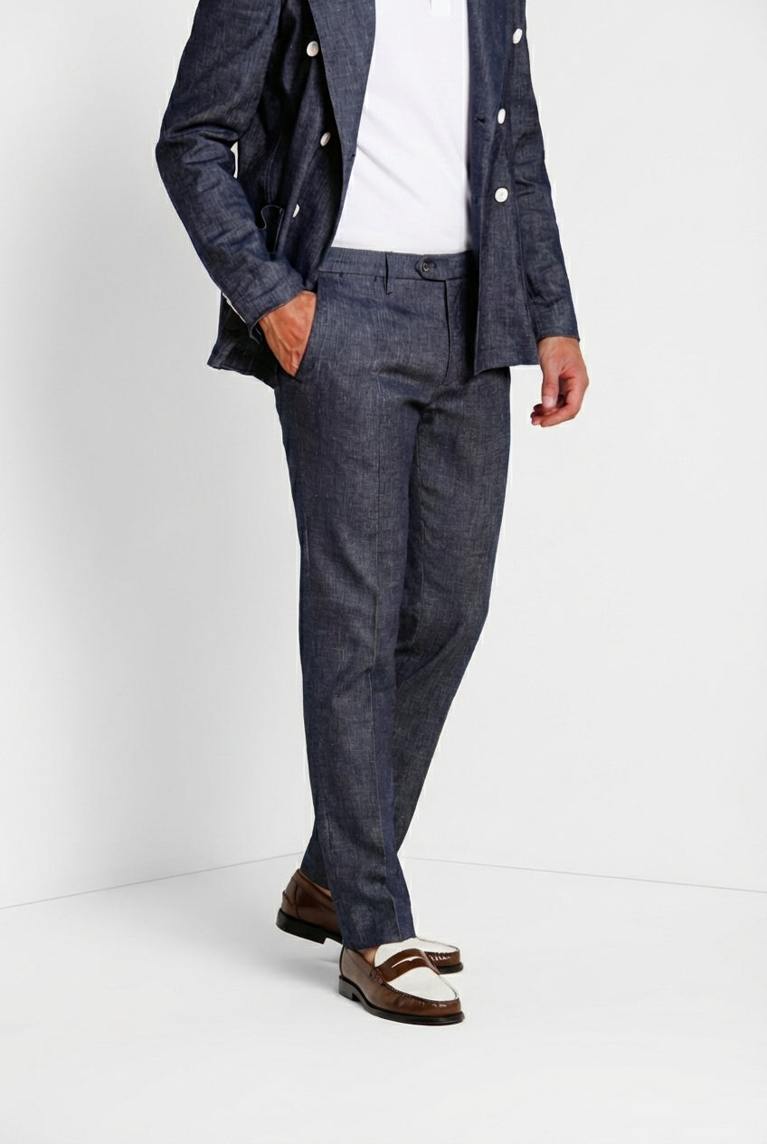 Milano men's chino pants in denim extra slim fit