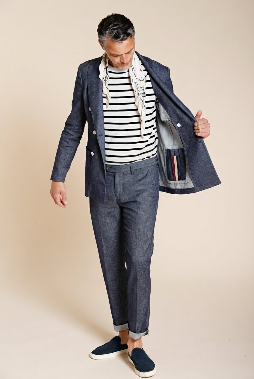 Milano Hose Chino Herren aus Denim extra slim fit