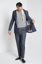 Milano pantalón chino hombre en denim extra slim fit