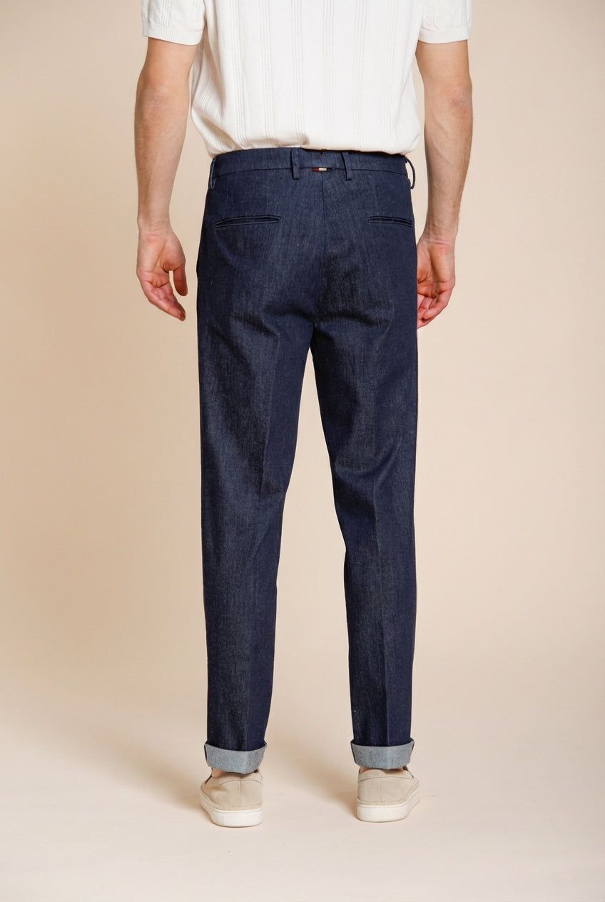 Boston pantalon chino homme en denim relaxed fit
