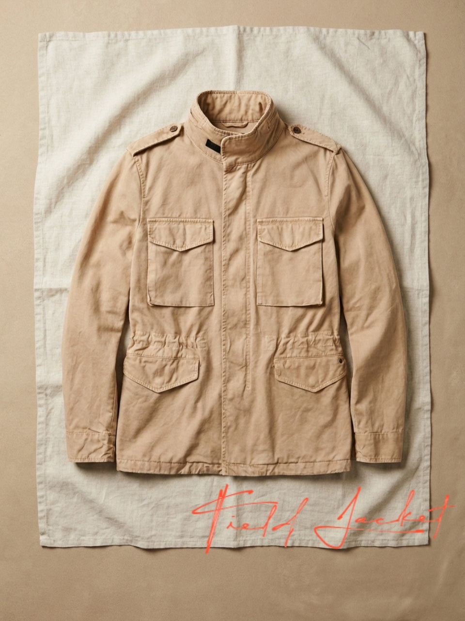 Field Jacket M74 uomo in canvas oxford