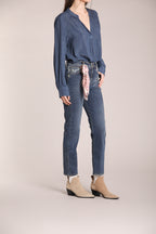 Foto 3 Agnes pantalone 5 tasche donna in denim stretch slim fit