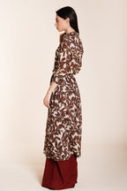 Nicole Dress robe femme en mousseline de coton imprimé ramage