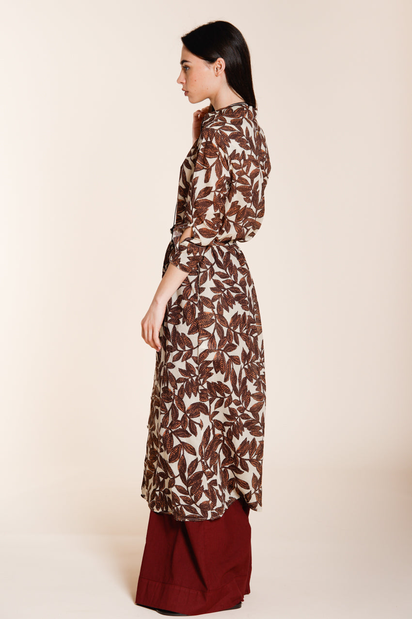 Nicole Dress robe femme en mousseline de coton imprimé ramage