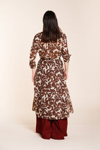 Nicole Dress robe femme en mousseline de coton imprimé ramage