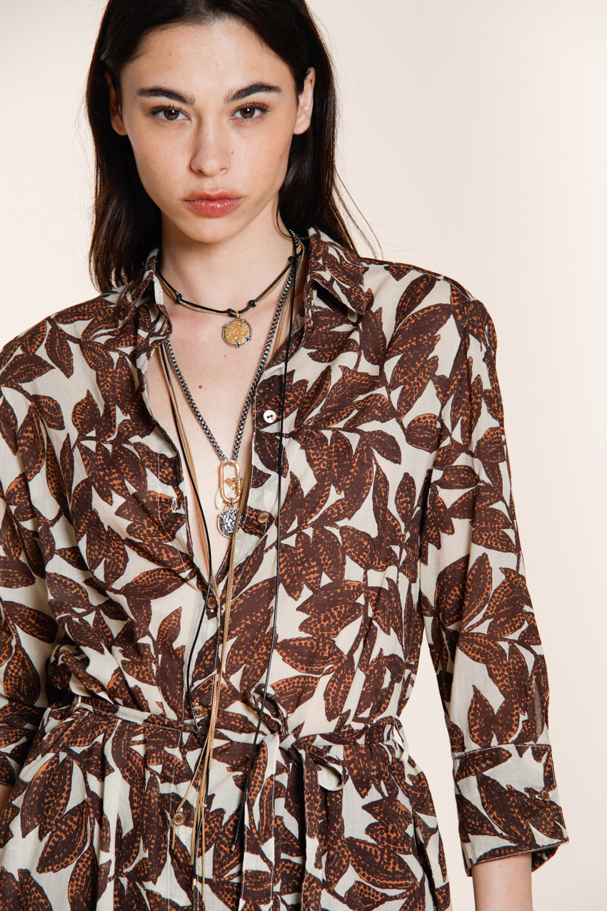 Nicole Dress robe femme en mousseline de coton imprimé ramage