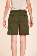 Chile bermuda cargo mujer en twill ligero stretch slim fit