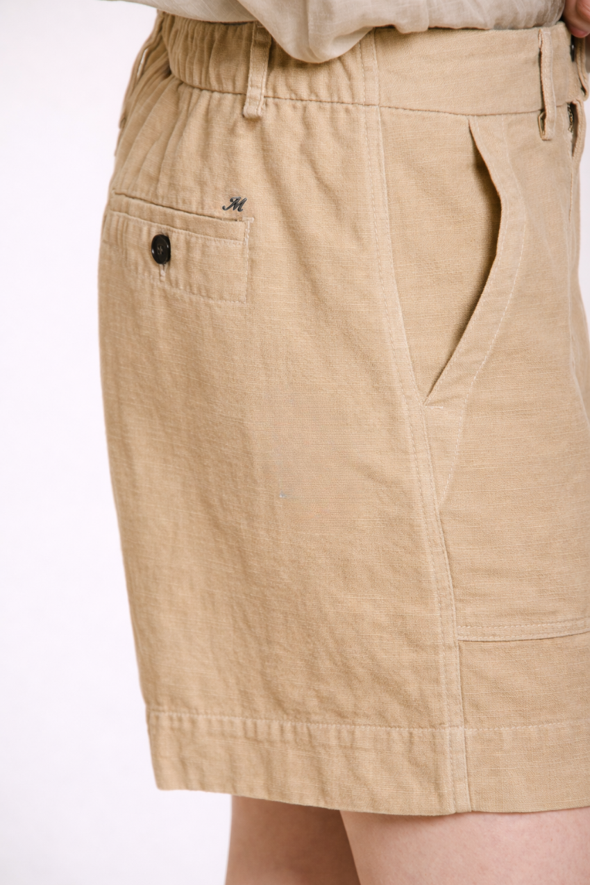 Dallas bermuda cargo mujer de algodón flameado relaxed fit