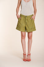 Dallas Bermuda Cargo Dame aus Satin relaxed fit