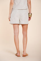 Jolie bermuda chino donna in jersey chicco di riso relaxed fit