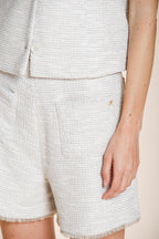 Jolie bermuda chino mujer en jersey grano de arroz relaxed fit