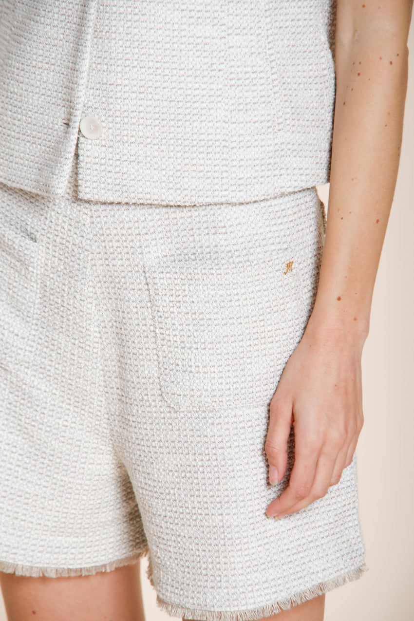 Jolie bermuda chino mujer en jersey grano de arroz relaxed fit