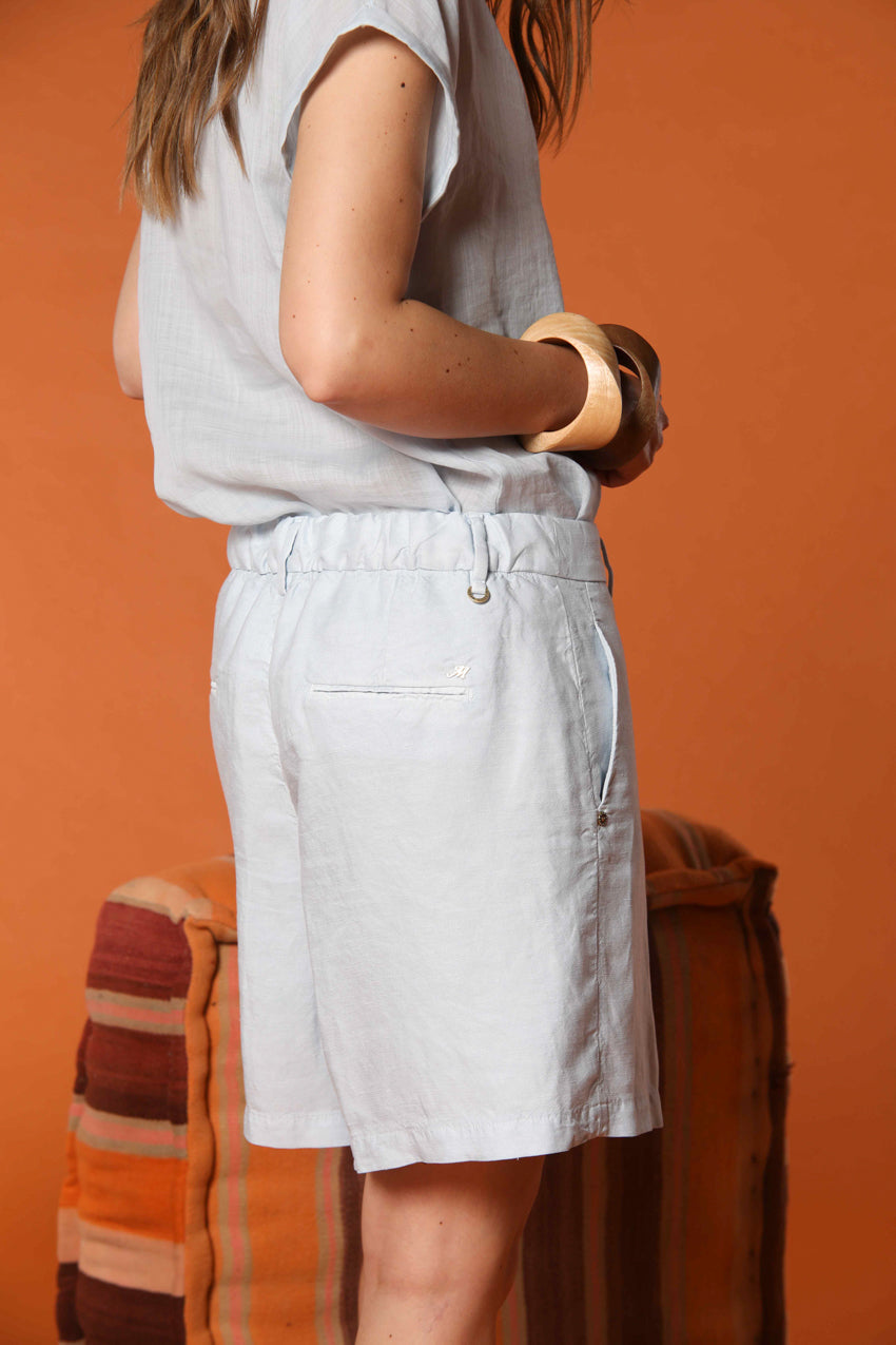 New York Cozy bermuda chino mujer en tejido de estera relaxed fit