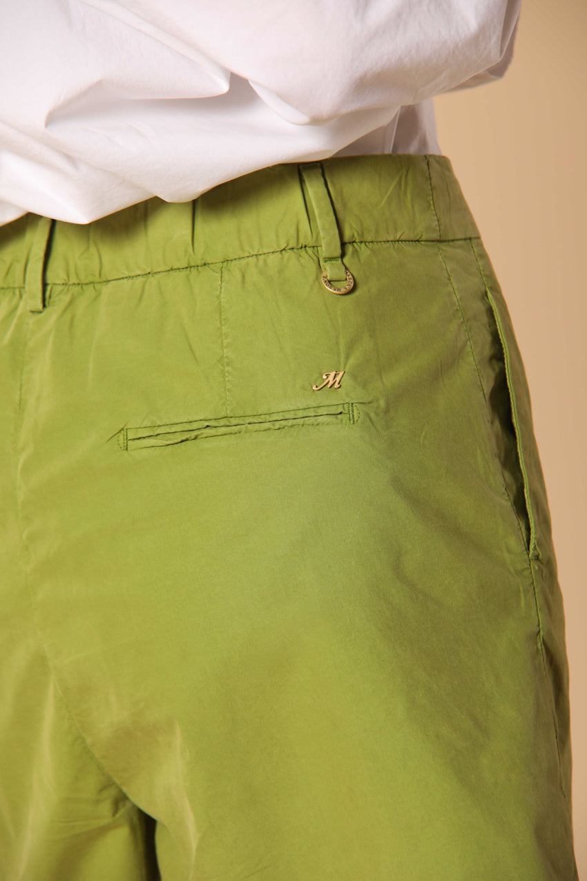 New York Cozy bermuda chino mujer en tela de paracaídas de mezcla de lyocell y algodón corte Relaxed fit