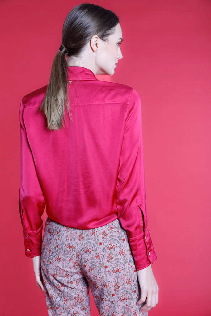 Immagine 5 di camicia donna in viscosa fuxia con rouches modello Nicole Nas di Mason's