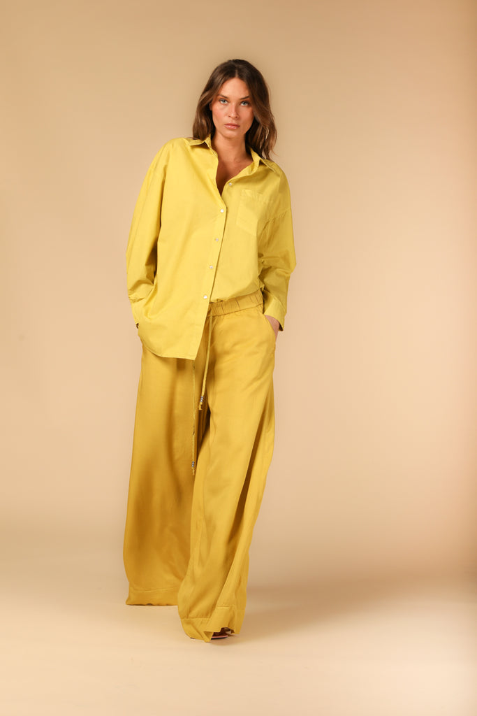 immagine 2 di camicia donna modello Lauren colore giallo fit over di Mason's