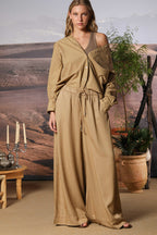 Lauren camisa de mujer de manga larga en popelina