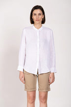 Delhi chemise femme à manches longues en toile de lin