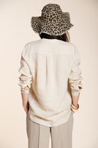 Delhi camisa mujer de manga larga en tela de lino