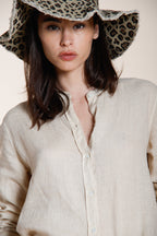 Delhi camisa mujer de manga larga en tela de lino