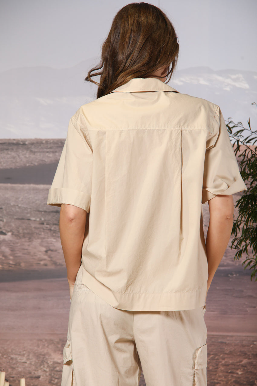 Florida chemise femme à manches courtes en popeline