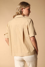 Florida chemise femme à manches courtes en popeline