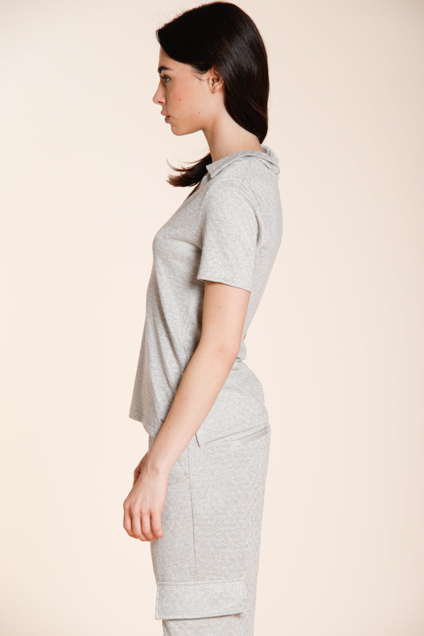 Ada Hemd Damen Kurzarm aus Lurex-Trikot