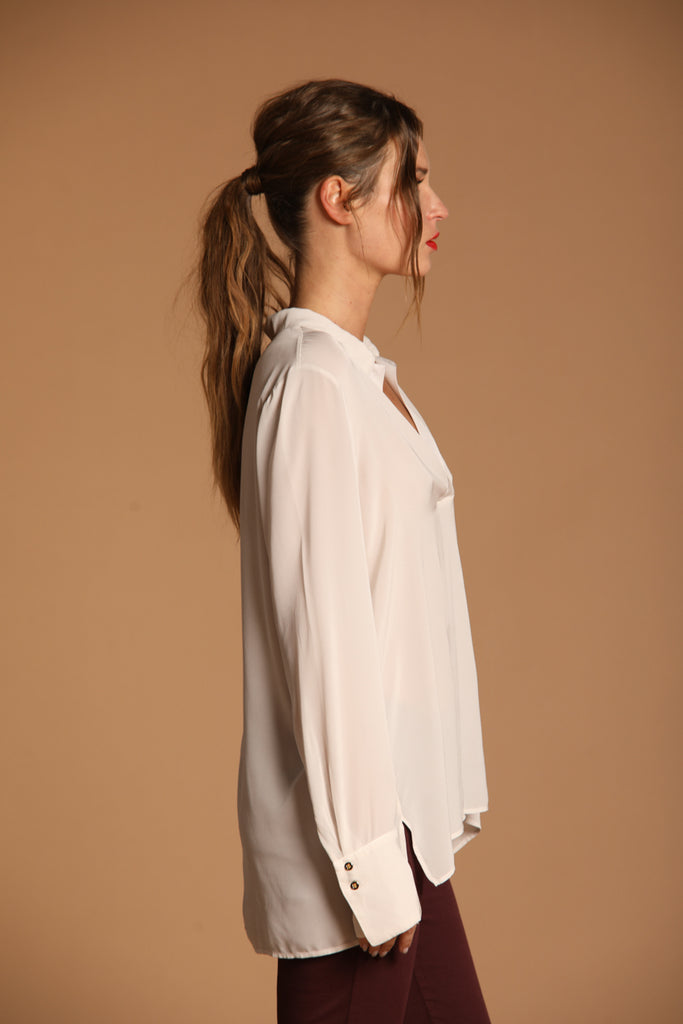 immagine 3 di camicia donna, modello Filippa, di colore stucco di mason's