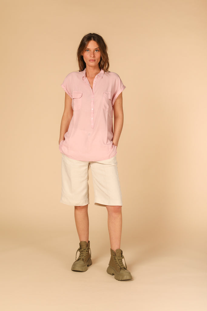 immagine 2 di camicia donna modello casta in tencel colore lilla di mason's 