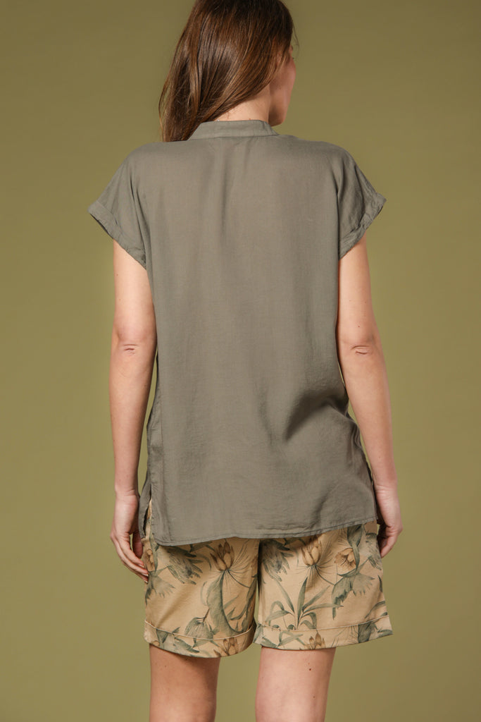 immagine 4 di camicia donna modello Adele MM color verde militare di Mason's