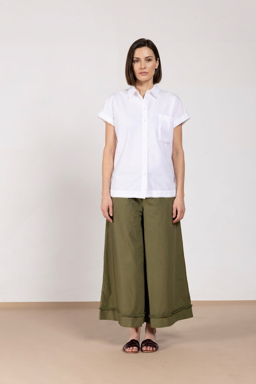 Livia chemise femme à manches courtes en popeline