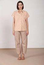 Livia chemise femme manches courtes en popeline