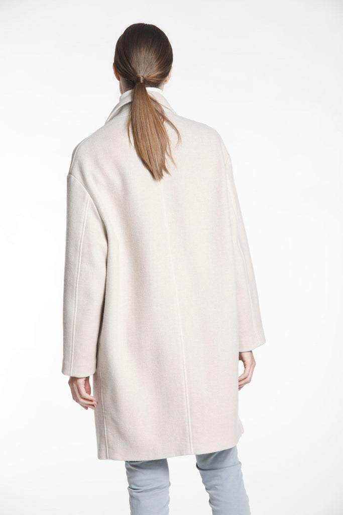 Immagine 4 di cappotto da donna in lana color ghiaccio modello Isabel Coat di Mason's