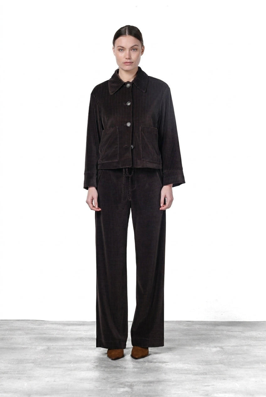 Veste femme Rosie en velours à grosses côtes