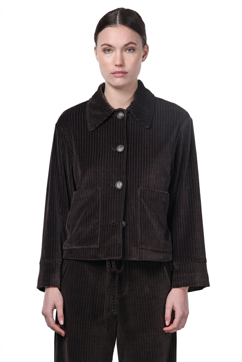Veste femme Rosie en velours à grosses côtes