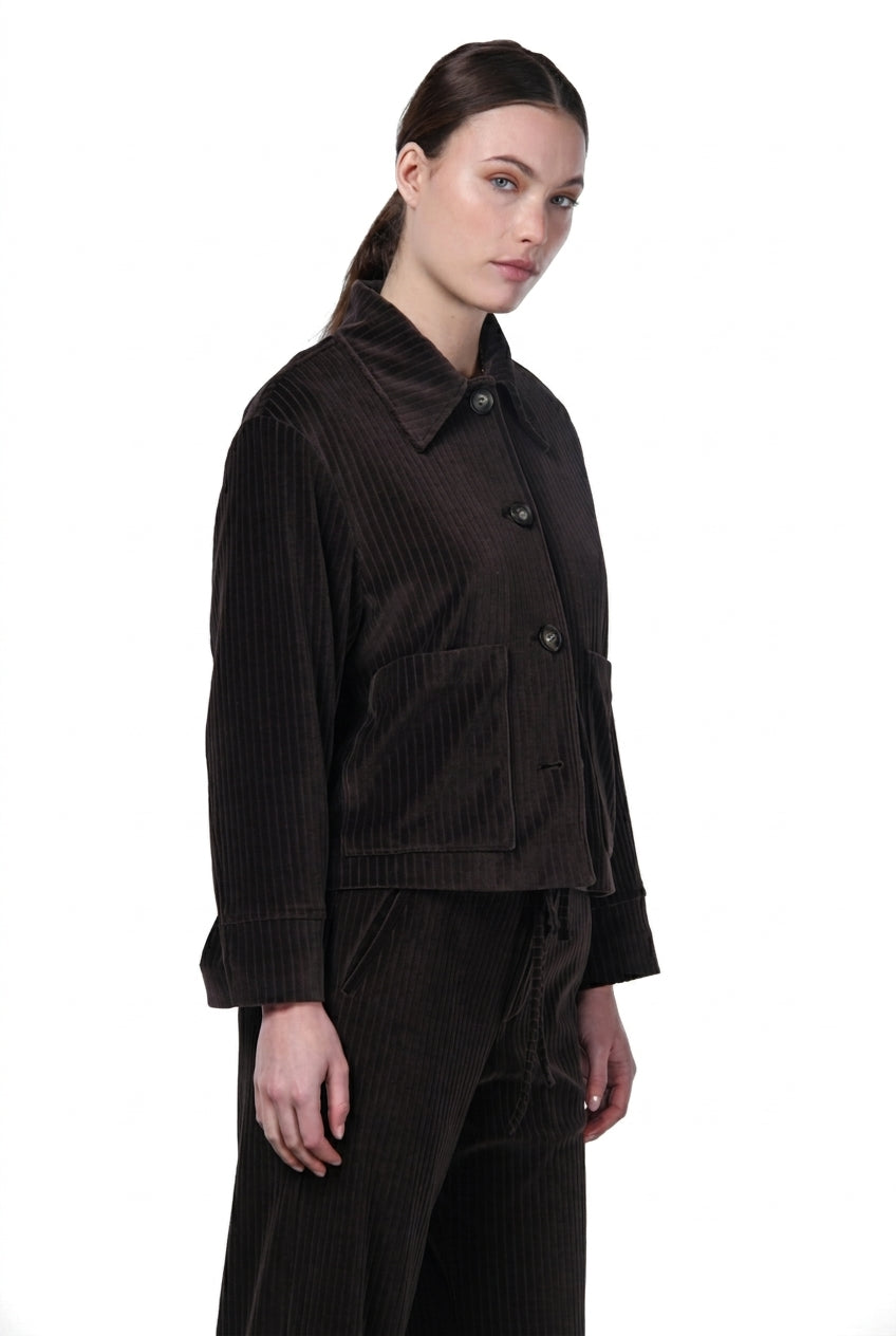 Veste femme Rosie en velours à grosses côtes