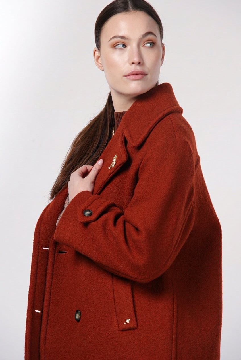 Manteau femme Leonie en bouclé de laine