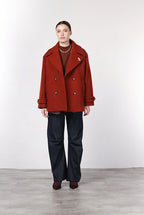 Leonie women’s coat in wool bouclé