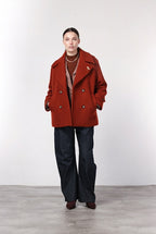 Leonie women’s coat in wool bouclé